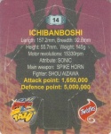 #14
Ichibanboshi
Cut #2

(Back Image)
