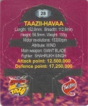 #28
Taazii-Havaa
Cut #1

(Back Image)