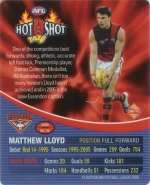 #9
Matthew Lloyd

(Back Image)