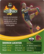 #2
Darren Lockyer

(Back Image)