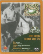 #5
First Rugby<br />League Test Try

(Back Image)
