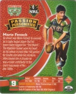 #31
Mario Fenech

(Back Image)