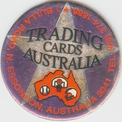Trading Cards Australia
1 Bulla Road, N. Essondon, Australia 3041<br />Tel: (03) 374-1888
(Front Image)