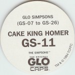 #GS-11
Glo Simpsons - Cake King Homer

(Back Image)