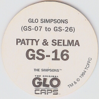 #GS-16
Glo Simpsons - Patty &amp; Selma

(Back Image)
