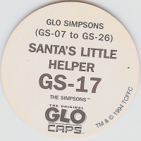 #GS-17
Glo Simpsons - Santa's Little Helper

(Back Image)
