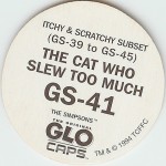 #GS-41
Itchy &amp; Scratchy Subset - The Cat Who Slew Too Much

(Back Image)