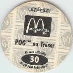 #30
POG au Tr&eacute;sor

(Back Image)