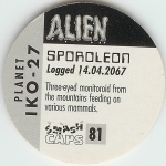 #81
Sporoleon

(Back Image)