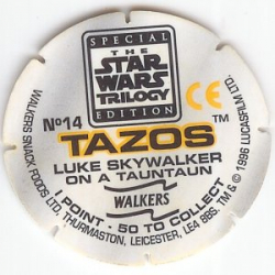 #14
Luke Skywalker On A Tauntaun

(Back Image)