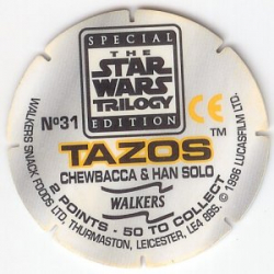 #31
Chewbacca &amp; Han Solo

(Back Image)