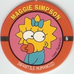 The Simpsons Pog Skycap #36 Waylon Smithers Milk Cap 